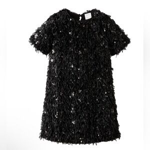 Zara Black Sequin Kids Dress